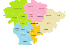 Abbildung der Teilregionen